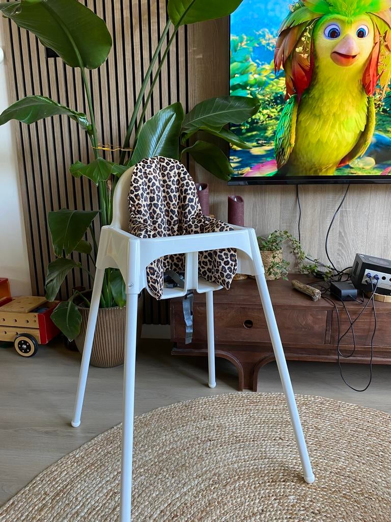 kussen voor de Ikea kinderstoel.  luipaard - afneembaar, Ophalen of Verzenden, Nieuw, Overige typen, Stoelverkleiner