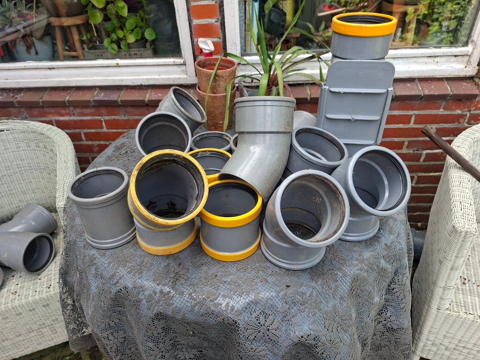 Hulpstukken riool, Bochten, Pvc, Ophalen of Verzenden, Zo goed als nieuw