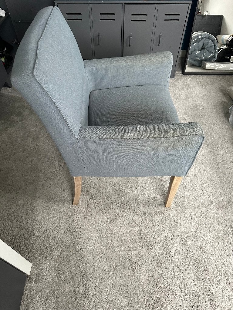 Stoel met vaste armleuningen, Huis en Inrichting, Ophalen, Hout, Gebruikt, Overige kleuren