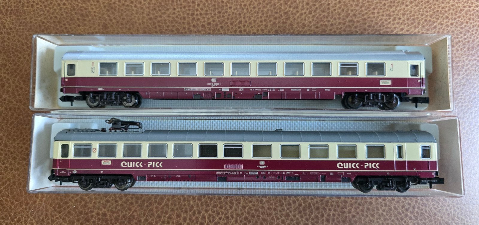 Fleischmann 8165 & 8118 rijtuigen spoor N, Hobby en Vrije tijd, Modeltreinen | N-Spoor, Ophalen of Verzenden, Zo goed als nieuw