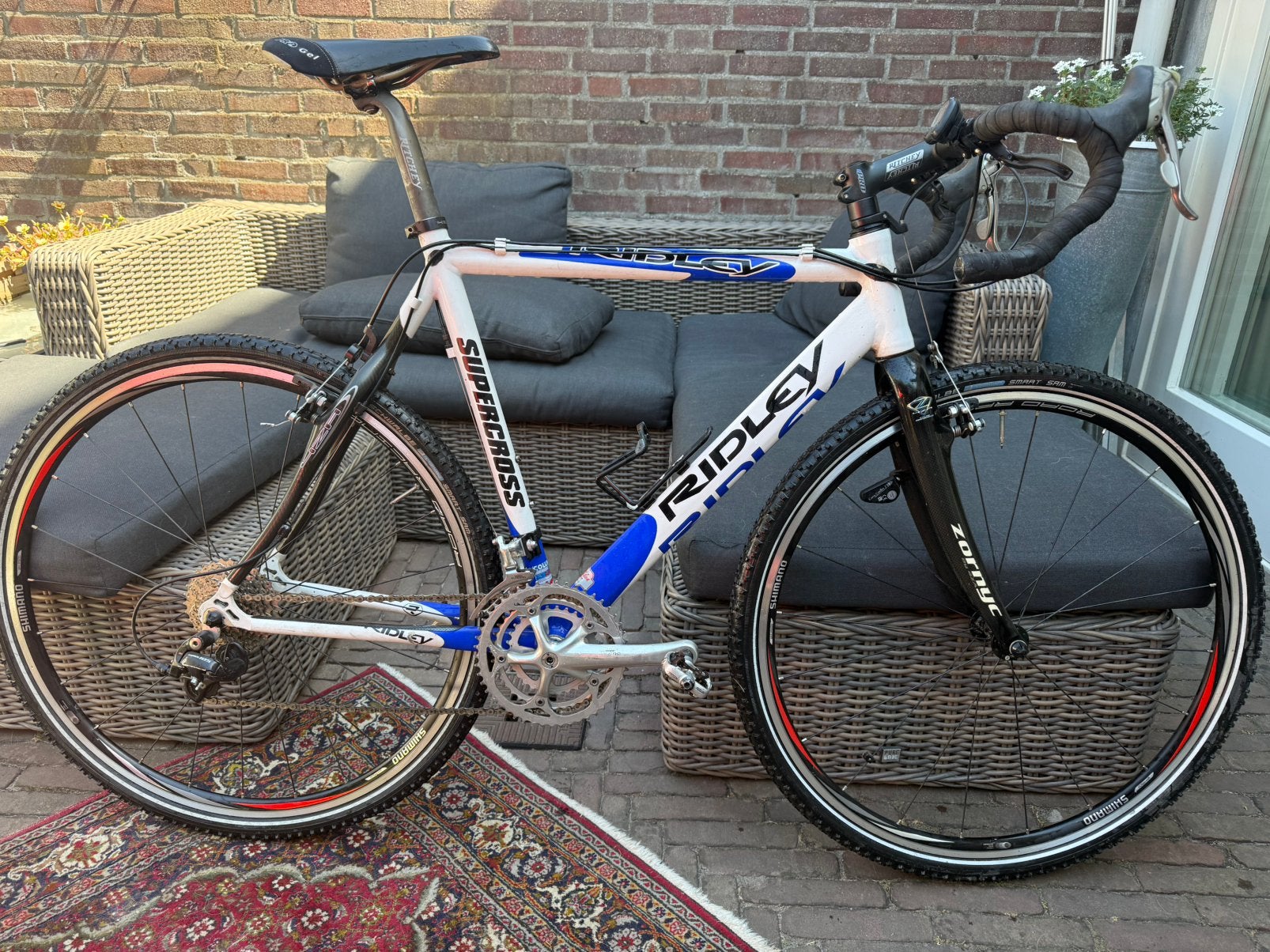 Ridley Supercross aluminium met carbon voor-en achtervork, Overige merken, 28 inch, Gebruikt, Velgrem