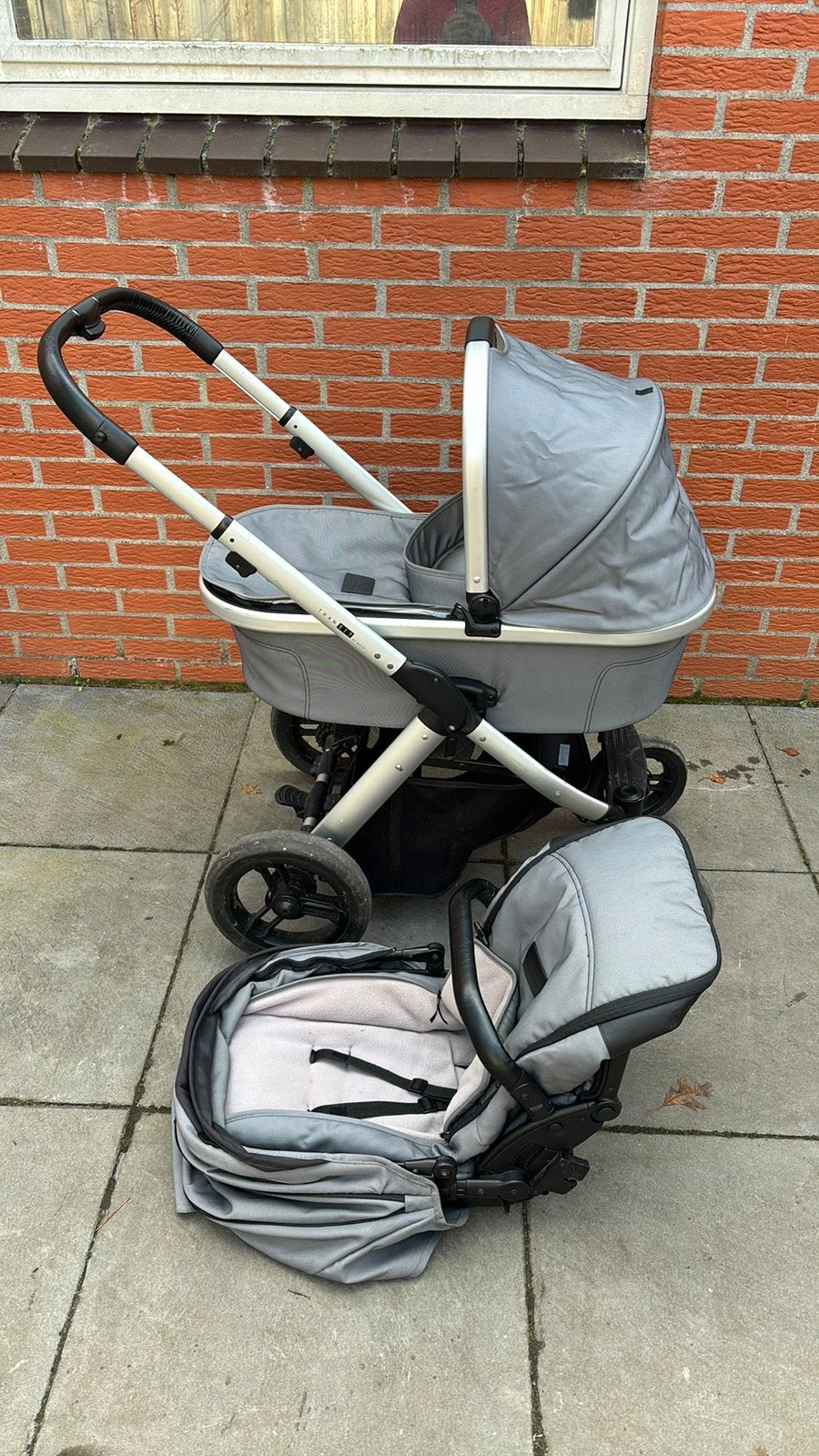 Transit by mutsy 3 in 1 kinderwagen, Kinderen en Baby's, Kinderwagens en Combinaties, Ophalen, Gebruikt, Combiwagen, Mutsy