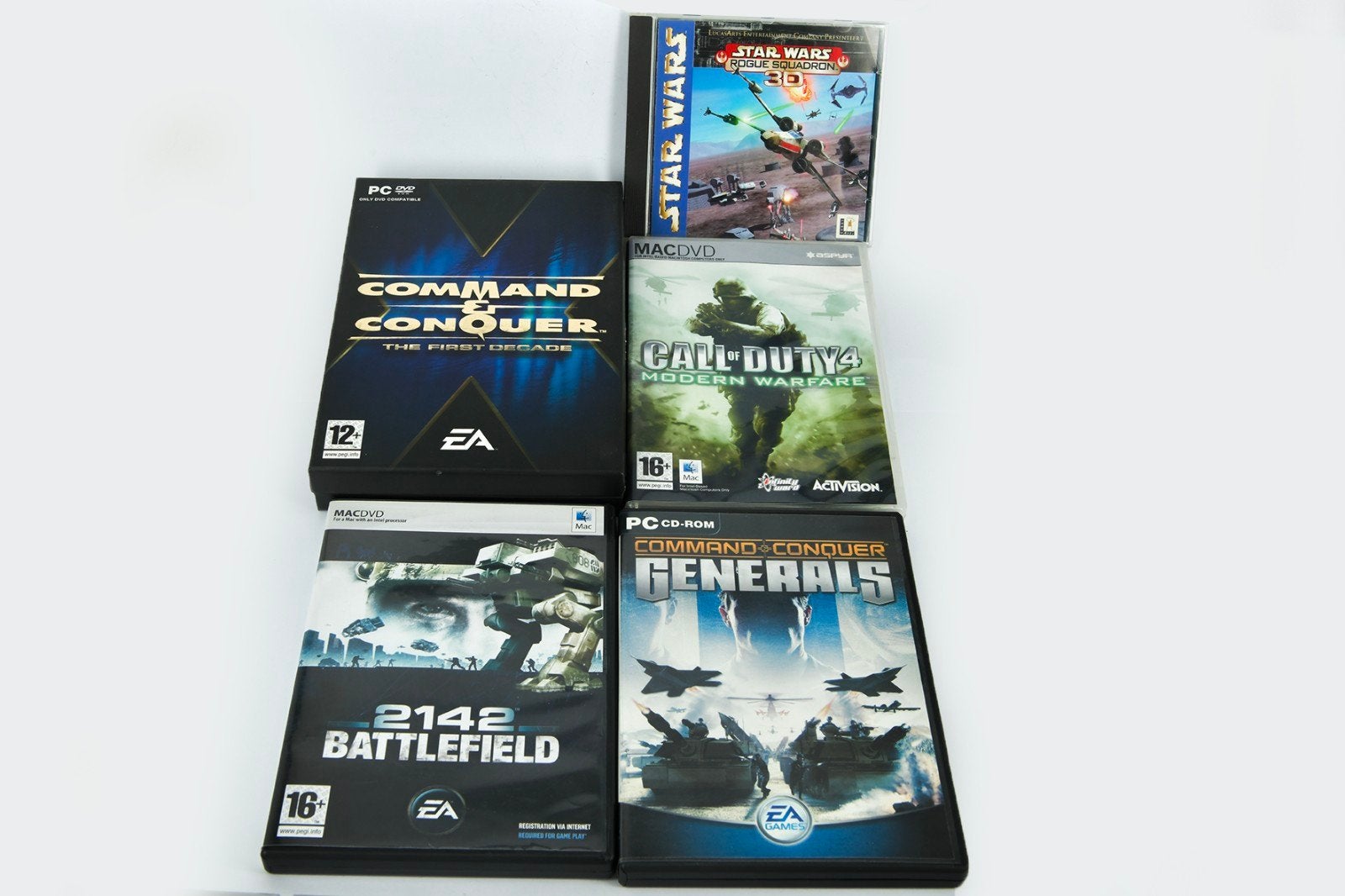 5 COMPUTER SPELLETJES, Ophalen of Verzenden, Zo goed als nieuw, Met 1 controller