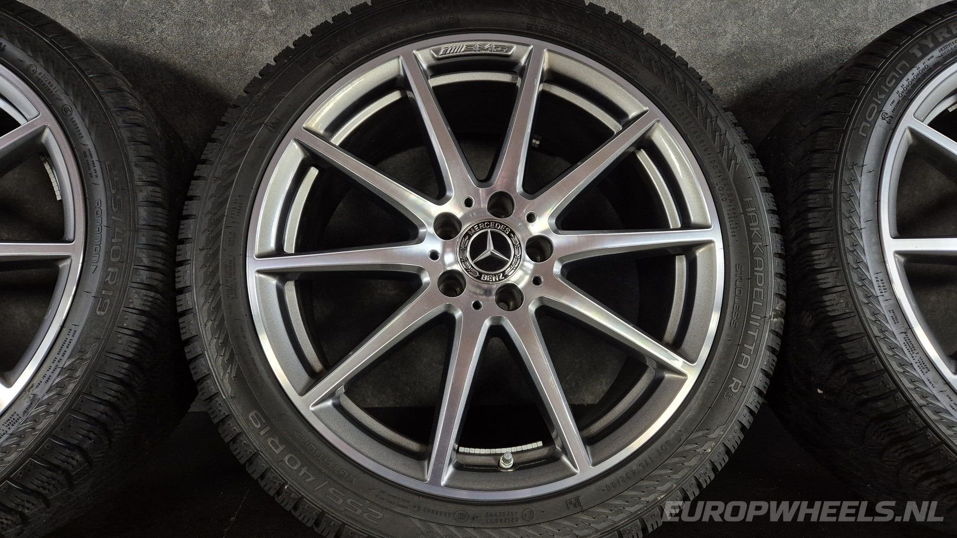 19 inch Mercedes velgen C63 AMG S E Performance winterbanden, 19 inch, Gebruikt, 255 mm, -