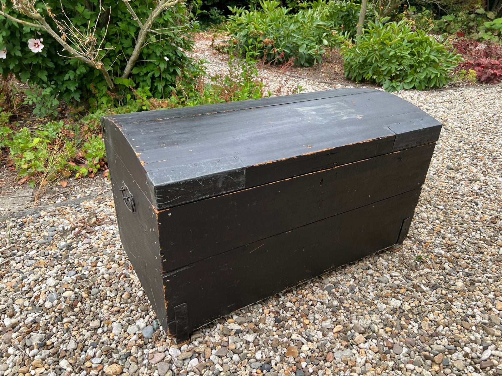 Vintage grote houten kist / reiskist / zeemanskist, Huis en Inrichting, Woonaccessoires | Kisten, Ophalen, 50 – 75, Gebruikt, 50 tot 100 cm