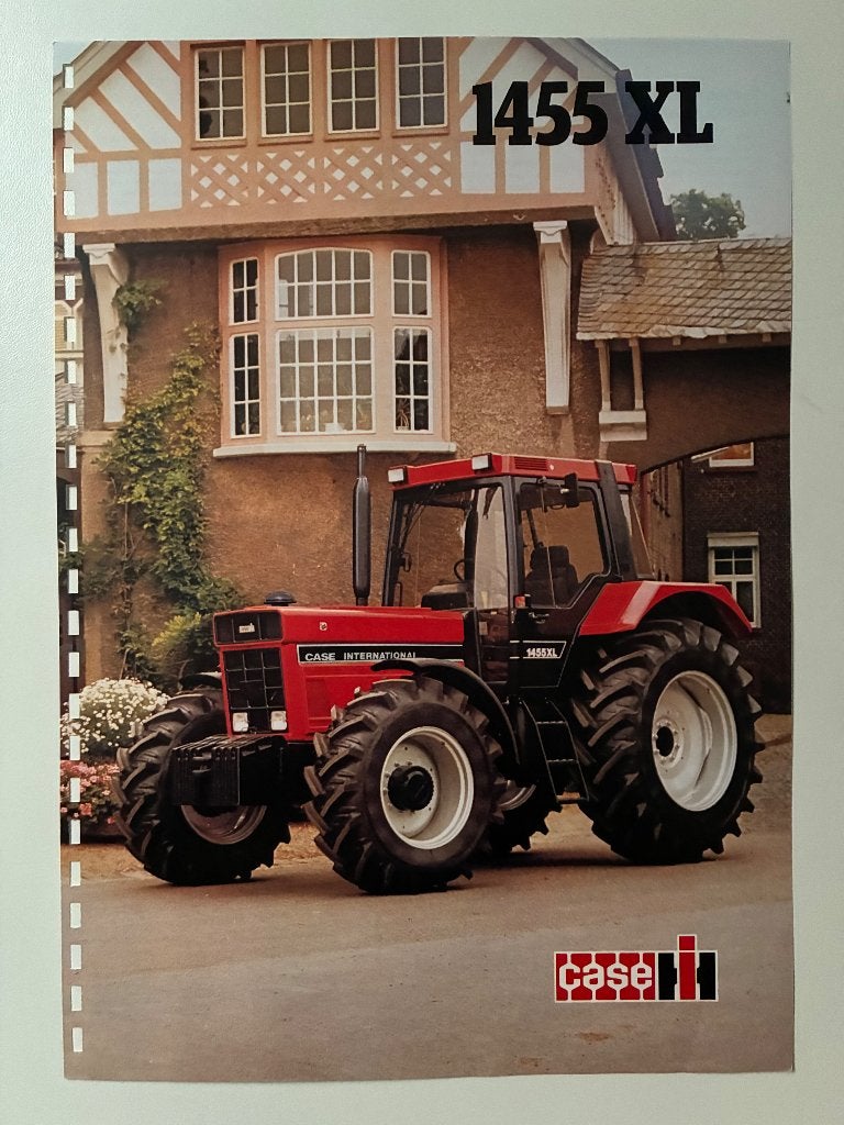 Case International 1455XL trekker tractor folder brochure, Ophalen of Verzenden, Gelezen