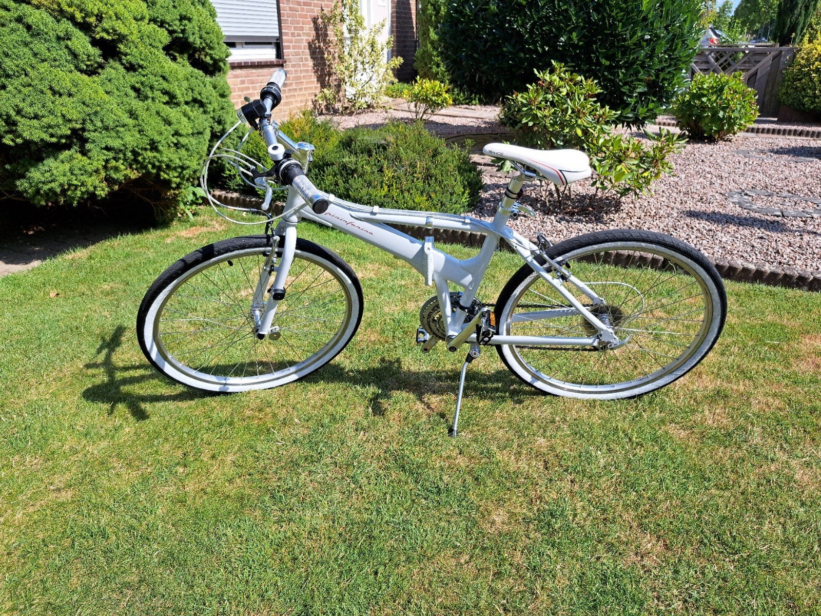 Pininfarina opvouwbare fiets met Shimano Altus versnellingen, Ophalen, Zo goed als nieuw, 20 inch of meer, Versnellingen