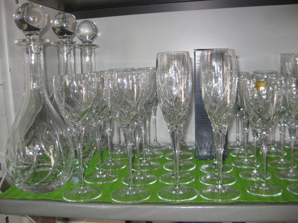 Toscane kristallen glazen, Ophalen, Overige typen, Overige stijlen, Glas