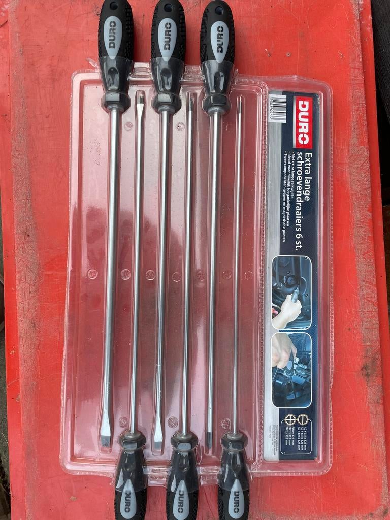 Duro Extra Lange Schroevendraaiers Set (6 stuks), Doe-het-zelf en Verbouw, Gereedschap | Handgereedschap, Ophalen, Nieuw