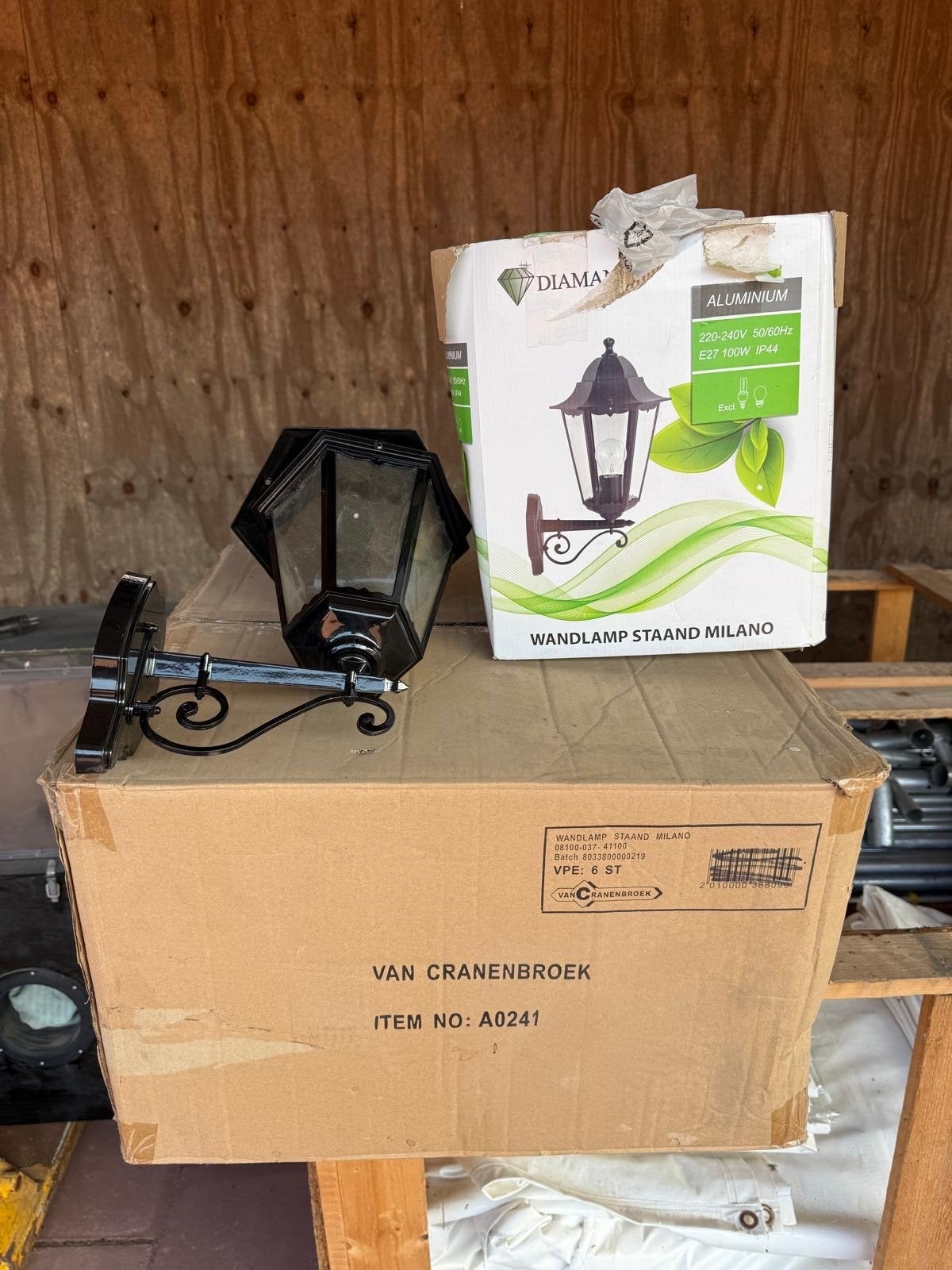 Wandkampen staand Milano voor buiten of binnen, Ophalen, Nieuw, Wandlamp