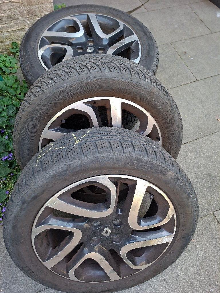 4 winterbanden op aluminimum velg, Ophalen, Gebruikt, Banden en Velgen, 17 inch