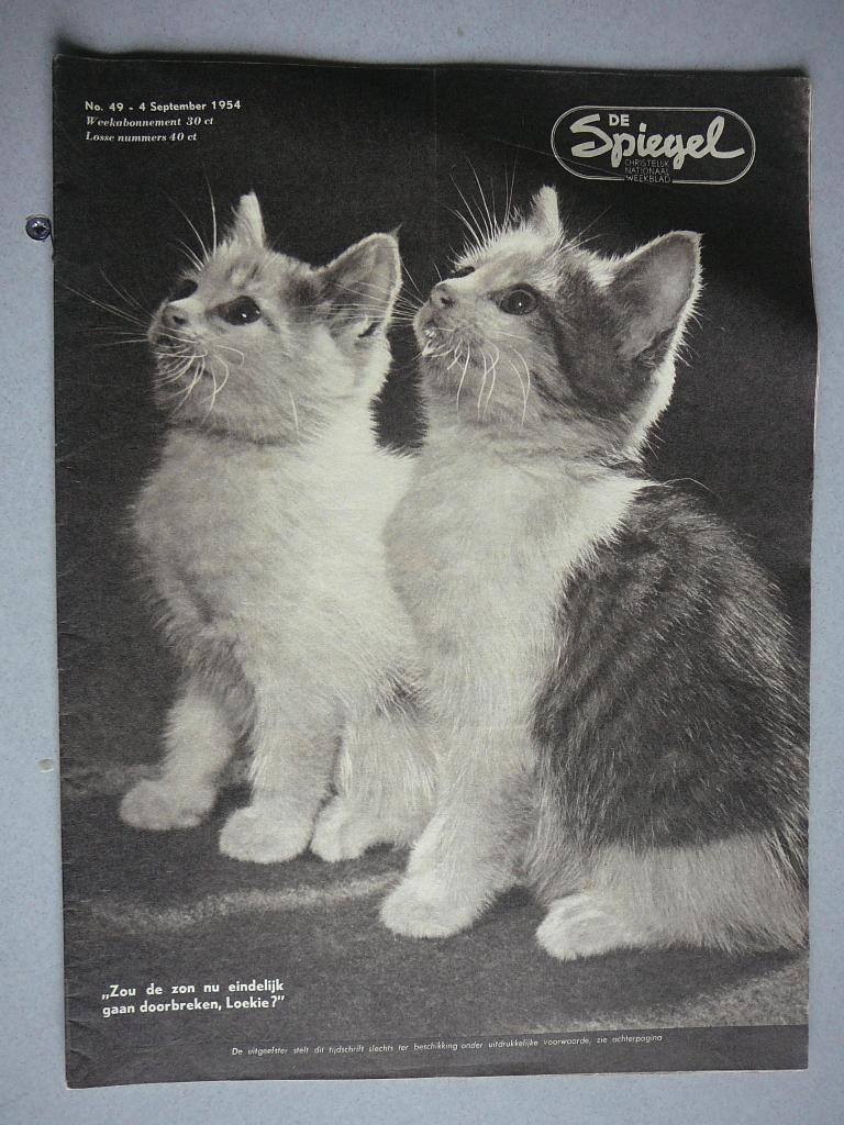 De Spiegel Christelijk Nationaal Weekblad nr. 49, 1954, Antiek en Kunst, Ophalen of Verzenden