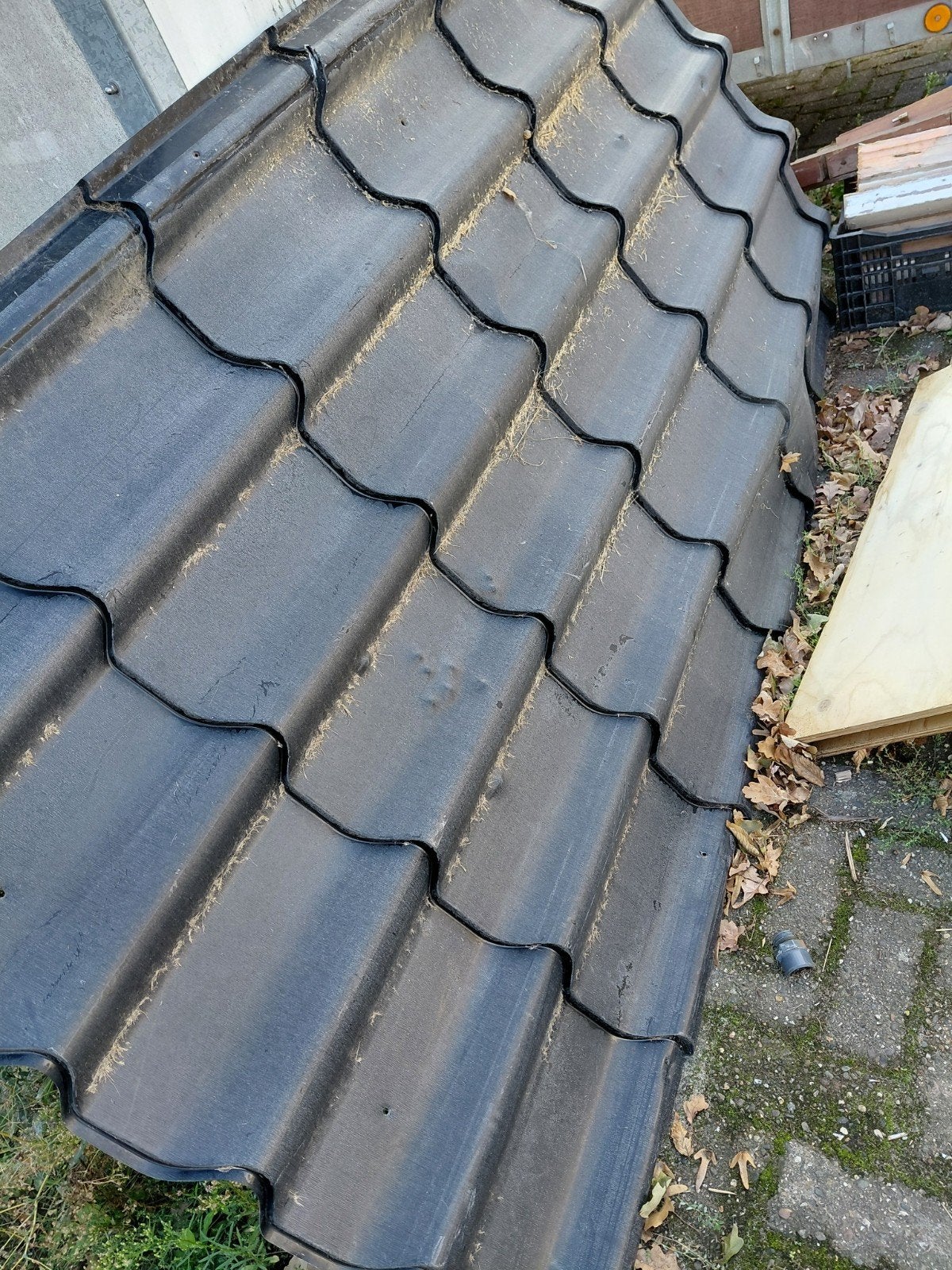 dak plaat, Ophalen