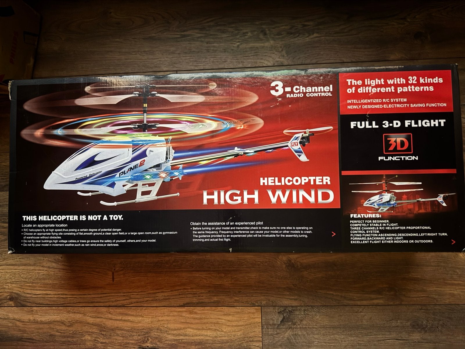 Grote RC Helikopter met Verlichting - Ruim 60cm, Ophalen of Verzenden, Gebruikt, Elektro, Helikopter