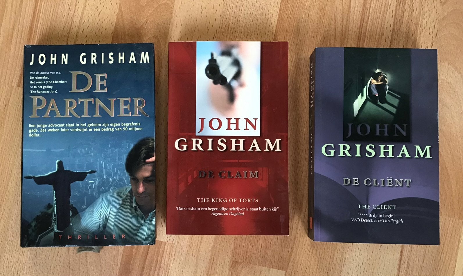 3 boeken John Grisham De Partner, De claim, De cliënt, Boeken, Ophalen of Verzenden, Zo goed als nieuw, John Grisham