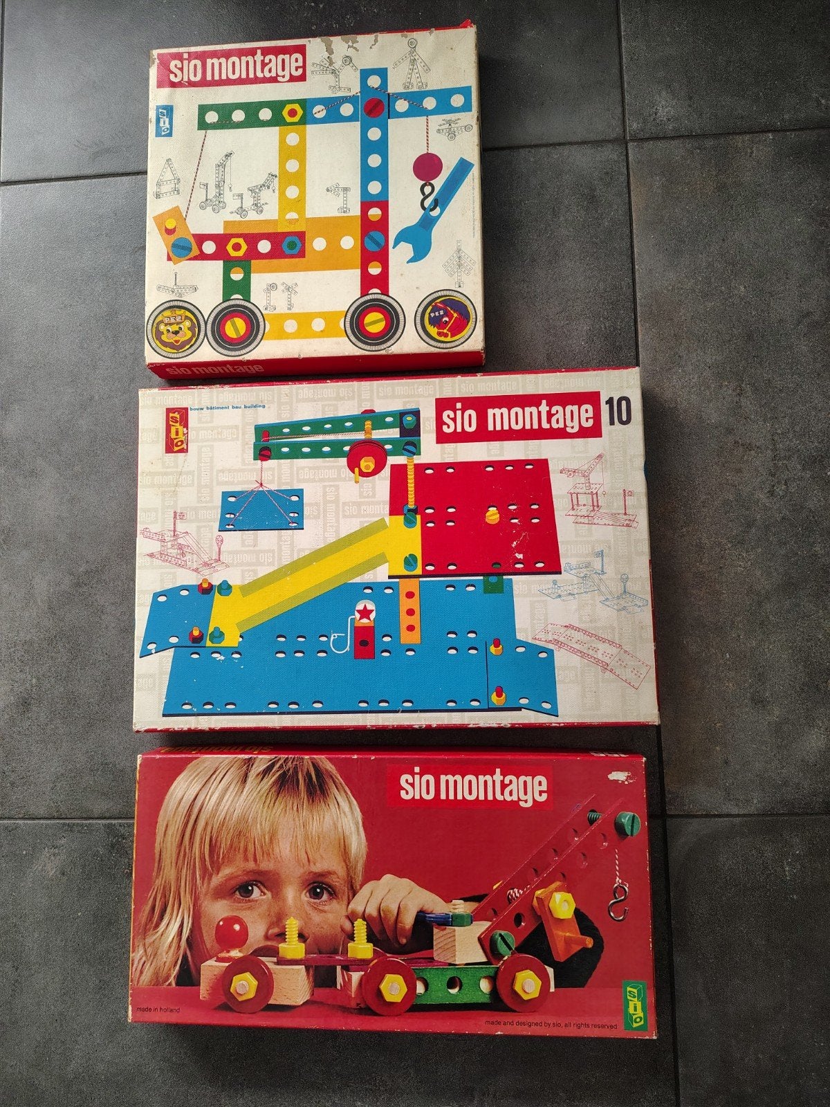 Vintage SIO Montage Bouwstenen Jaren '70 met Beschrijving, Ophalen of Verzenden, Gebruikt, Overige merken