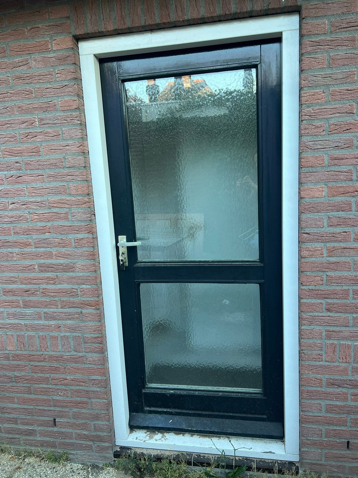 Voordeur hout 197 x 88 cm kan ook met kozijn, Doe-het-zelf en Verbouw, Deuren en Horren, Ophalen, Zo goed als nieuw, Hout