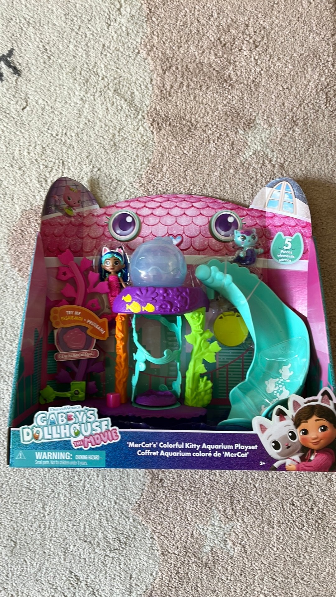 Gabby's Dollhouse Film: Mercat's Kleurrijk Kitty Aquarium Sp, Ophalen of Verzenden, Nieuw, Jongen of Meisje