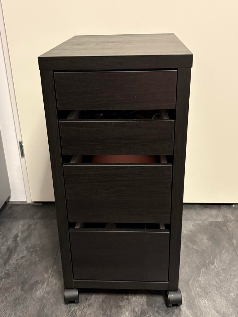 Micke ladeblok op wieltjes, Huis en Inrichting, Kasten | Ladekasten, Ophalen, Minder dan 50 cm, Gebruikt, 3 of 4 laden