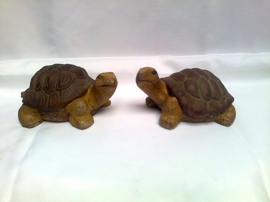 Mooi Beeld, tuinbeeld Schildpad, bruin, Ophalen of Verzenden, Nieuw, Steen, Dierenbeeld