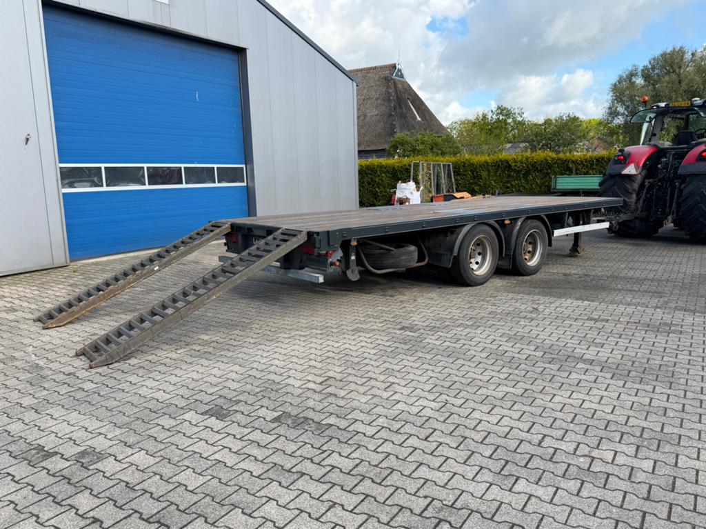 Dieplader wipkar balenwagen landbouwwagen oprijwagen, Auto diversen, Aanhangers en Bagagewagens, Ophalen of Verzenden