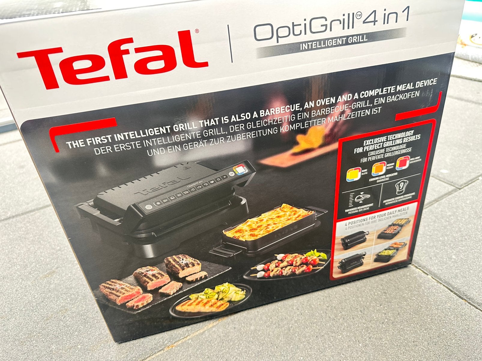 Tefal grill 4 in 1, Ophalen of Verzenden, Zo goed als nieuw, 4 t/m 7 personen