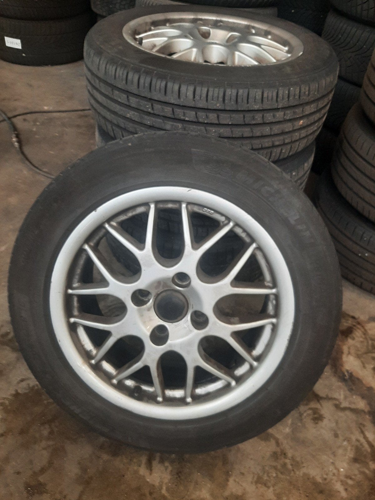 16 inch Orginele Volvo S40/V40 BBS velgen, zomerbanden 4x114, Ophalen, Gebruikt, 16 inch, Banden en Velgen