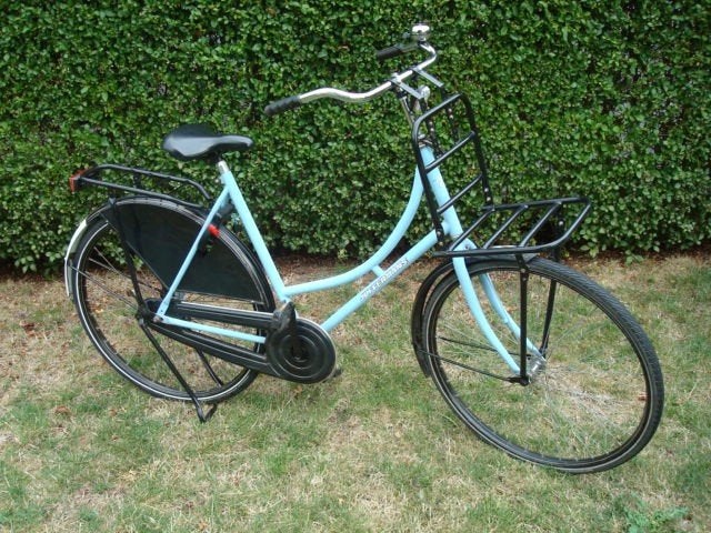 TOP! oma fiets met rek en krat 57cm 28inch terugtr.rem izgst, Ophalen, Terugtraprem, Gebruikt, Versnellingen