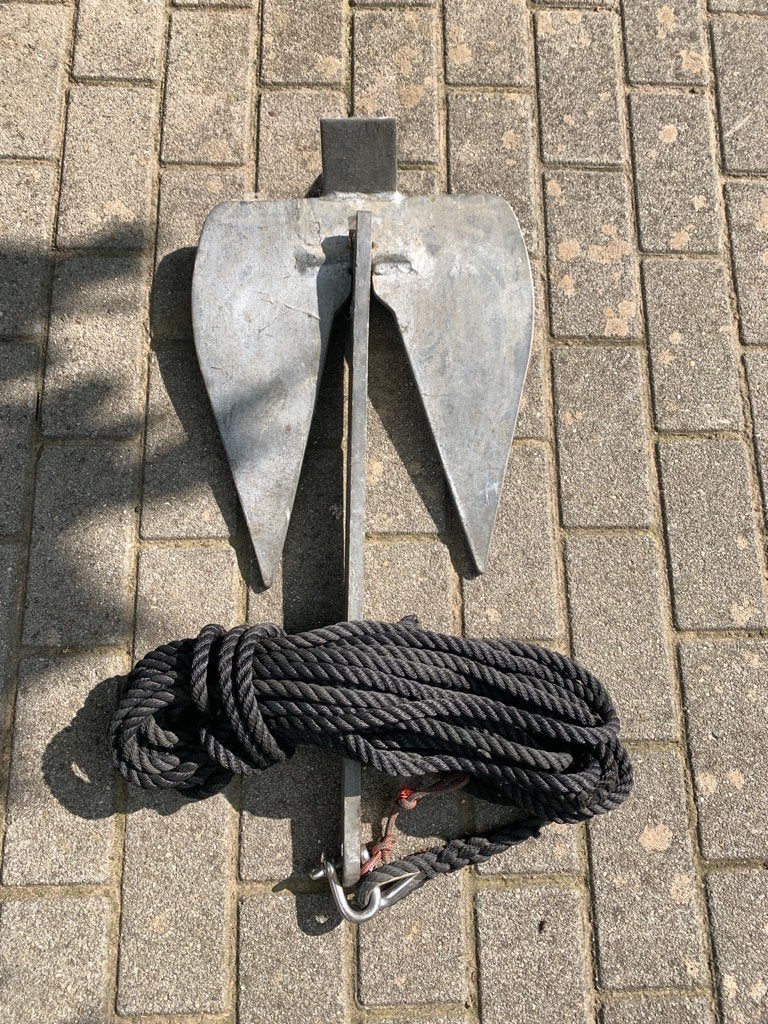 Britany anker - 10kg inclusief 10 meter lijn, Watersport en Boten, Ophalen, Zo goed als nieuw, Ankeren en Afmeren, Zeilboot of Motorboot