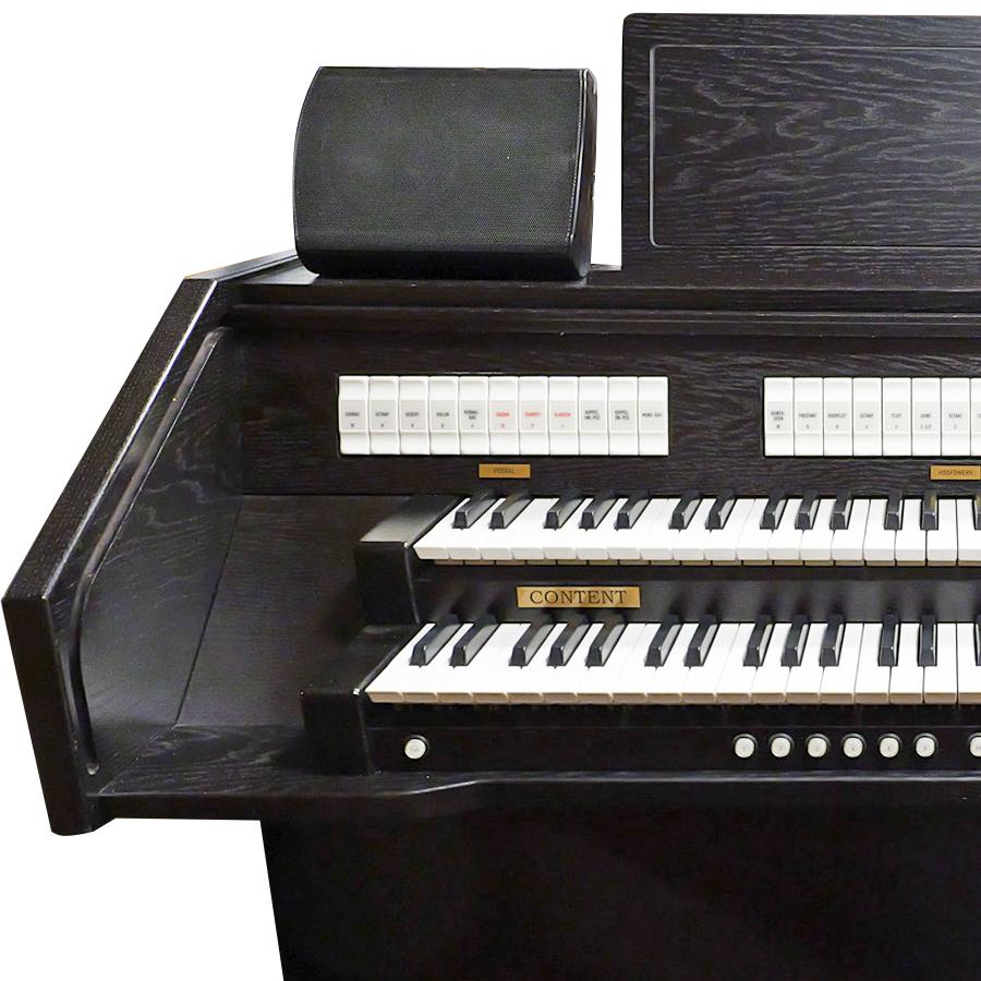 Content D4330 Zwart (Extra voice + MAS-systeem), Ophalen of Verzenden, Gebruikt, 2 klavieren, Orgel