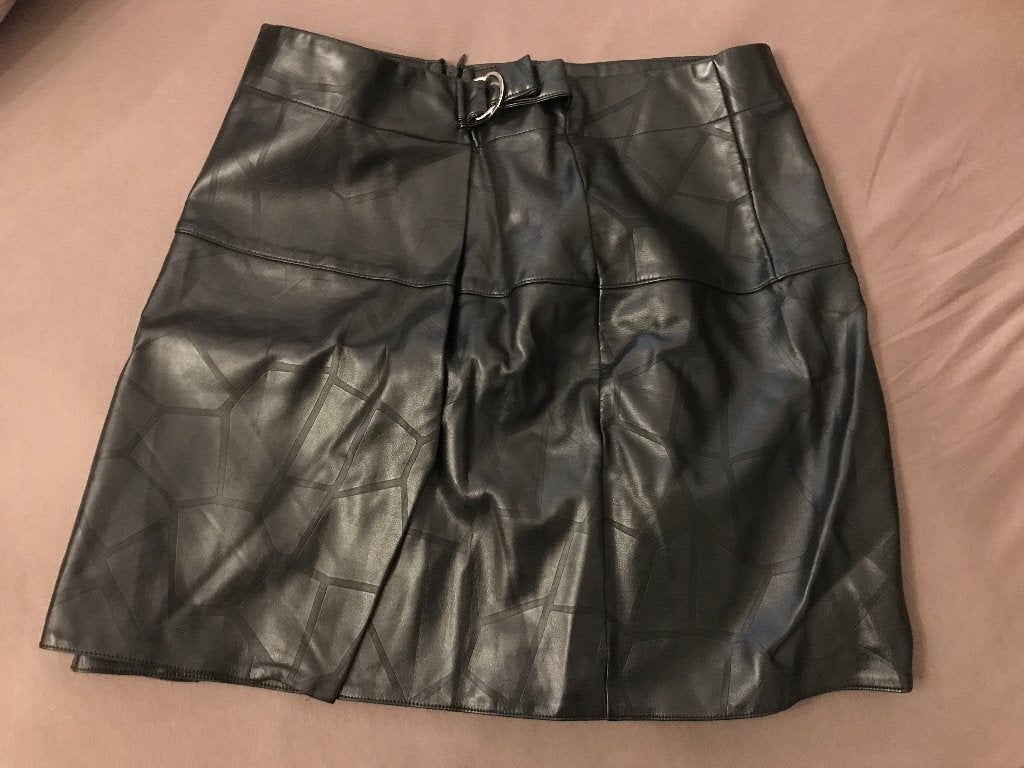 Zwart leren rokje - Zo goed als nieuw, Kleding | Dames, Rokken, Verzenden, MIGHTYAVES & BLUM, Zwart, Maat 42/44 (L)