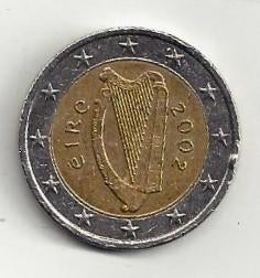 2 euro Ierland 2002 - gecirculeerd, Ophalen of Verzenden, Ierland, 2 euro, Losse munt