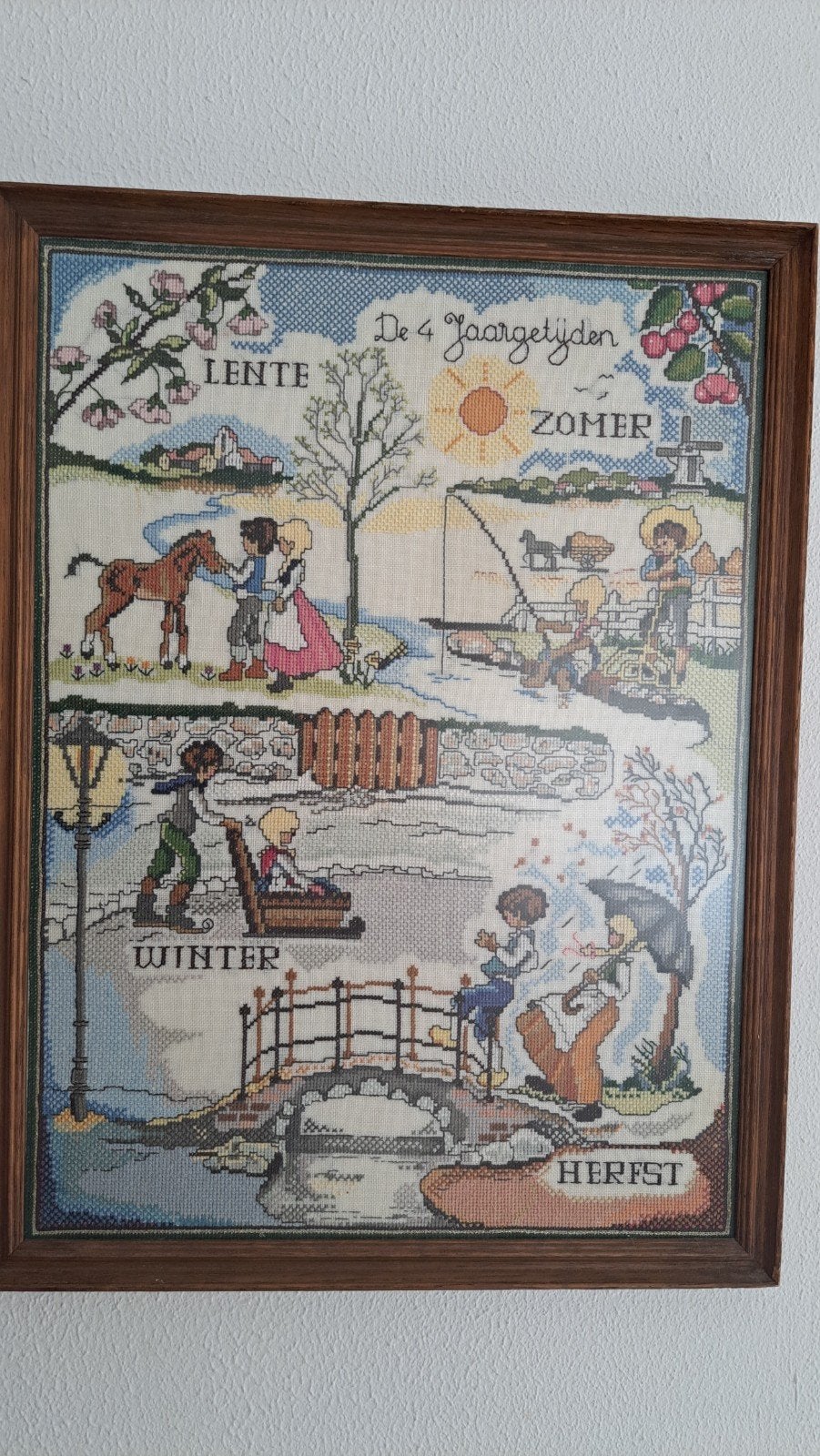 Nostalgisch kruissteek 4 jaargetijden, 50 – 75, Minder dan 50 cm, Gebruikt, Overige typen