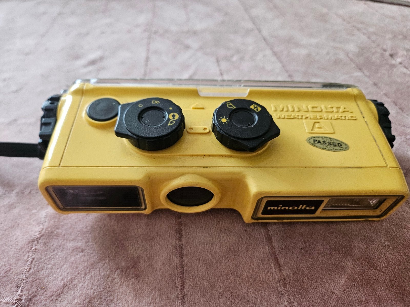 Minolta weathermatic, Gebruikt, Inclusief onderwaterhuis, Ophalen of Verzenden, Minolta