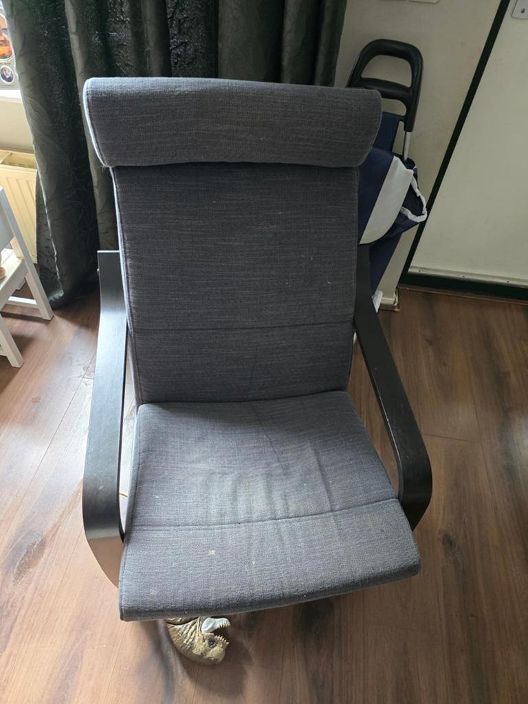Ikea stoel, Huis en Inrichting, Ophalen, Gebruikt, Grijs, Eén