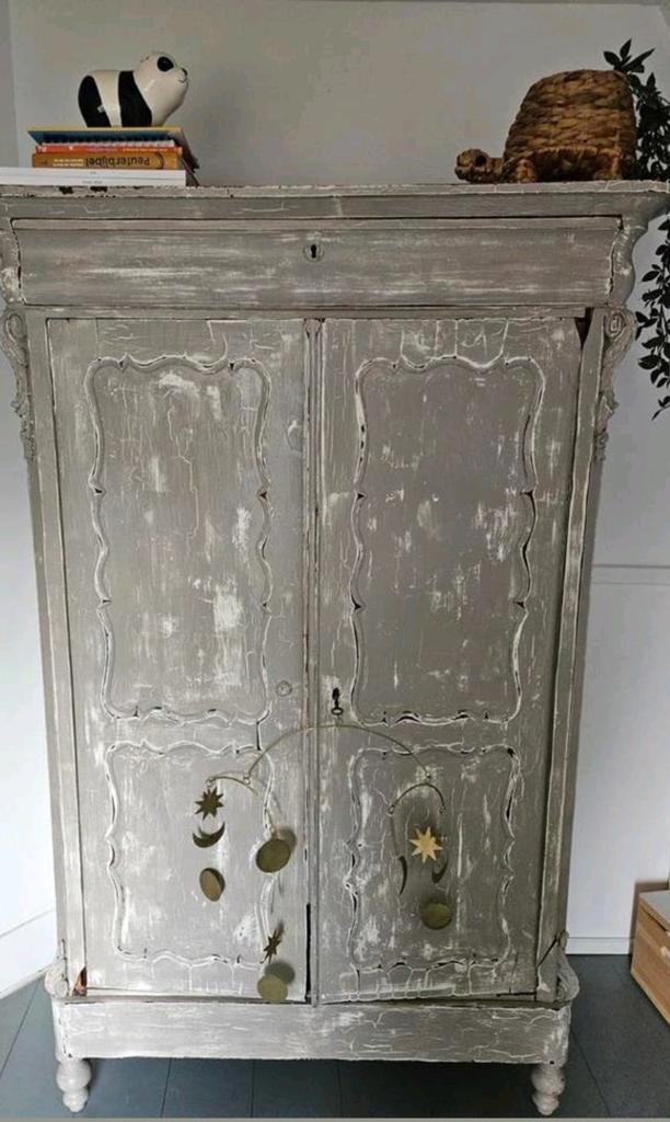 Authentieke biedemeijerkast, Huis en Inrichting, Kasten | Vitrinekasten, Gebruikt, Minder dan 100 cm, 25 tot 50 cm, 50 tot 100 cm