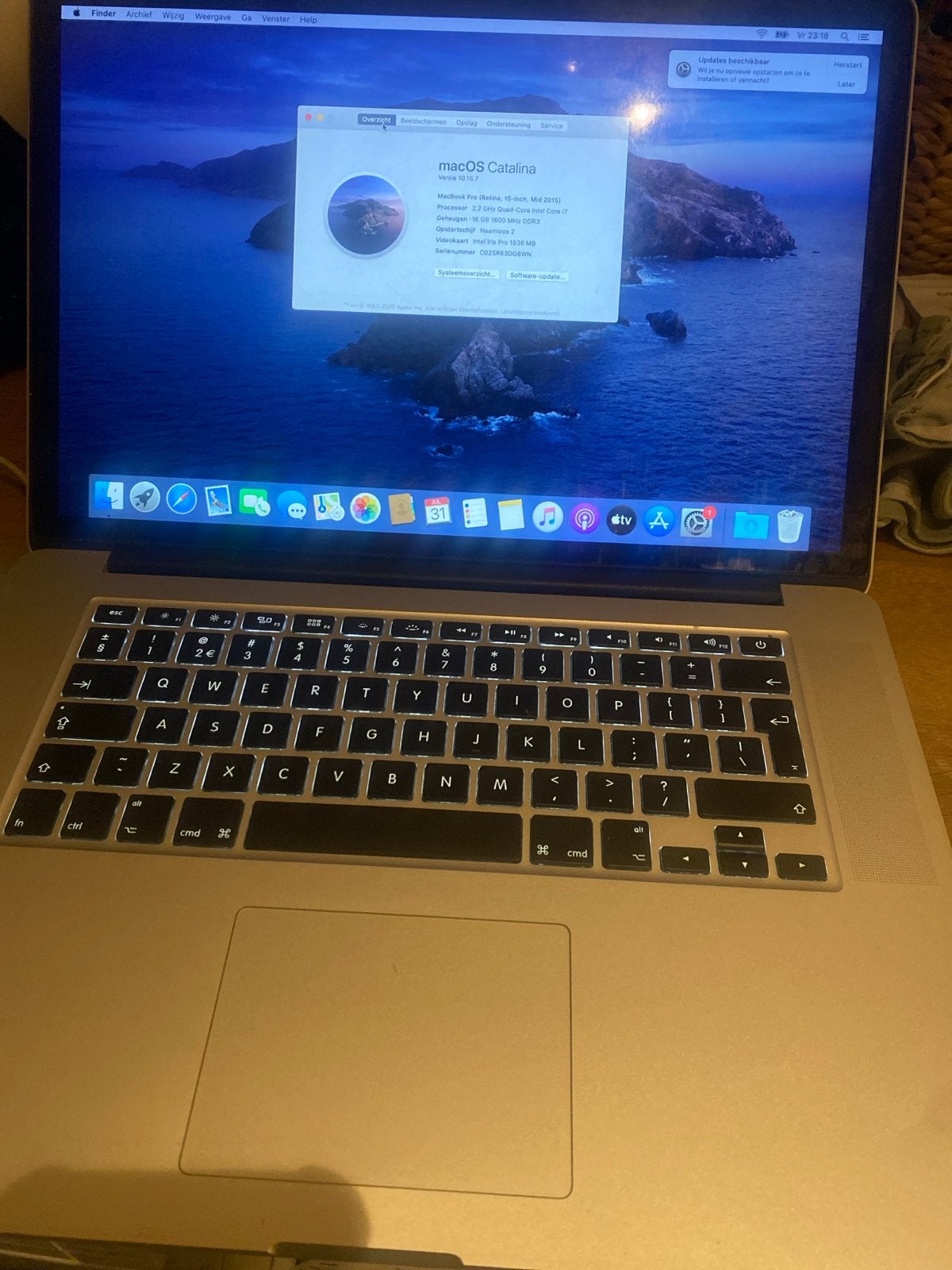 MacBook Pro (Retina, 15-inch, Mid 2015) - 16GB RAM, 2 tot 3 Ghz, Zo goed als nieuw, Onbekend, 16 GB