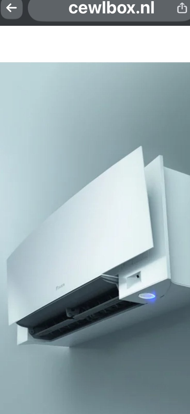 Daikin emura 3 binnenunit 5kw, Witgoed en Apparatuur, Ophalen, Zo goed als nieuw, Wandairco, 3 snelheden of meer
