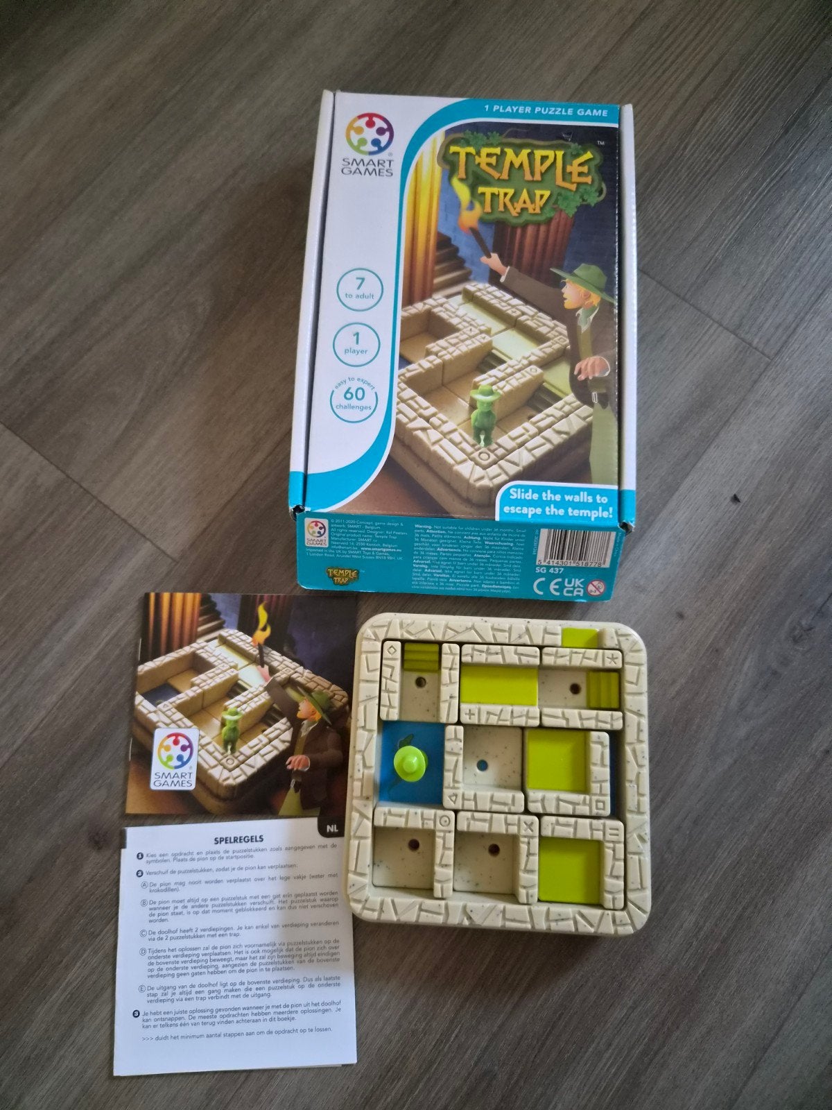 Smart Games Temple Trap, Een of twee spelers, Ophalen of Verzenden, Zo goed als nieuw, Smart Games