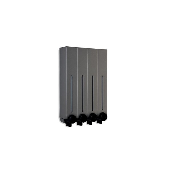 Aquathof, Zeepdispenser, wandmontage, 4 reservoirs, 4x500ml