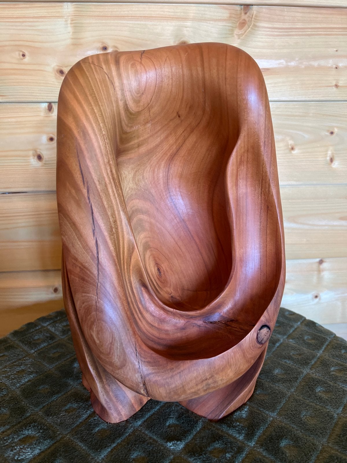 Abstracte Houten Sculptuur - Handgemaakt Kunstwerk, Antiek en Kunst, Kunst | Beelden en Houtsnijwerken, Ophalen of Verzenden, Handgemaakt