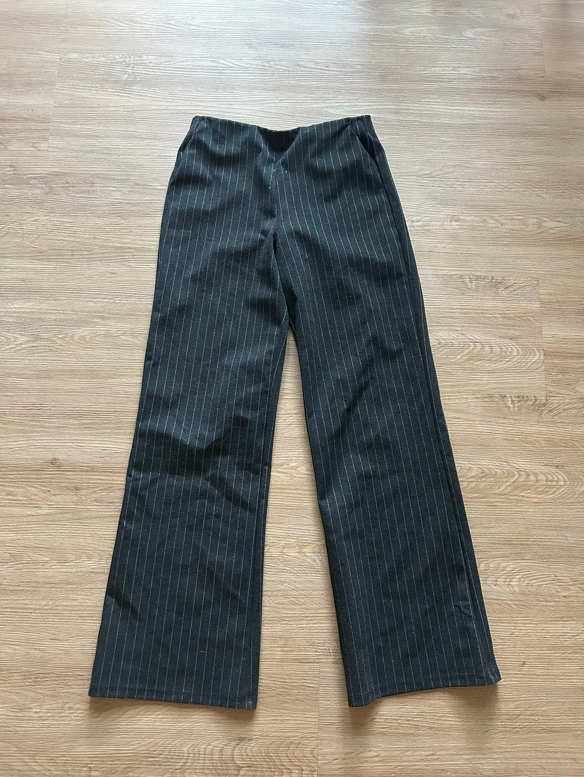 Grijze krijtstreep broek maat S Mango, Ophalen of Verzenden, Gedragen, Grijs, Lang