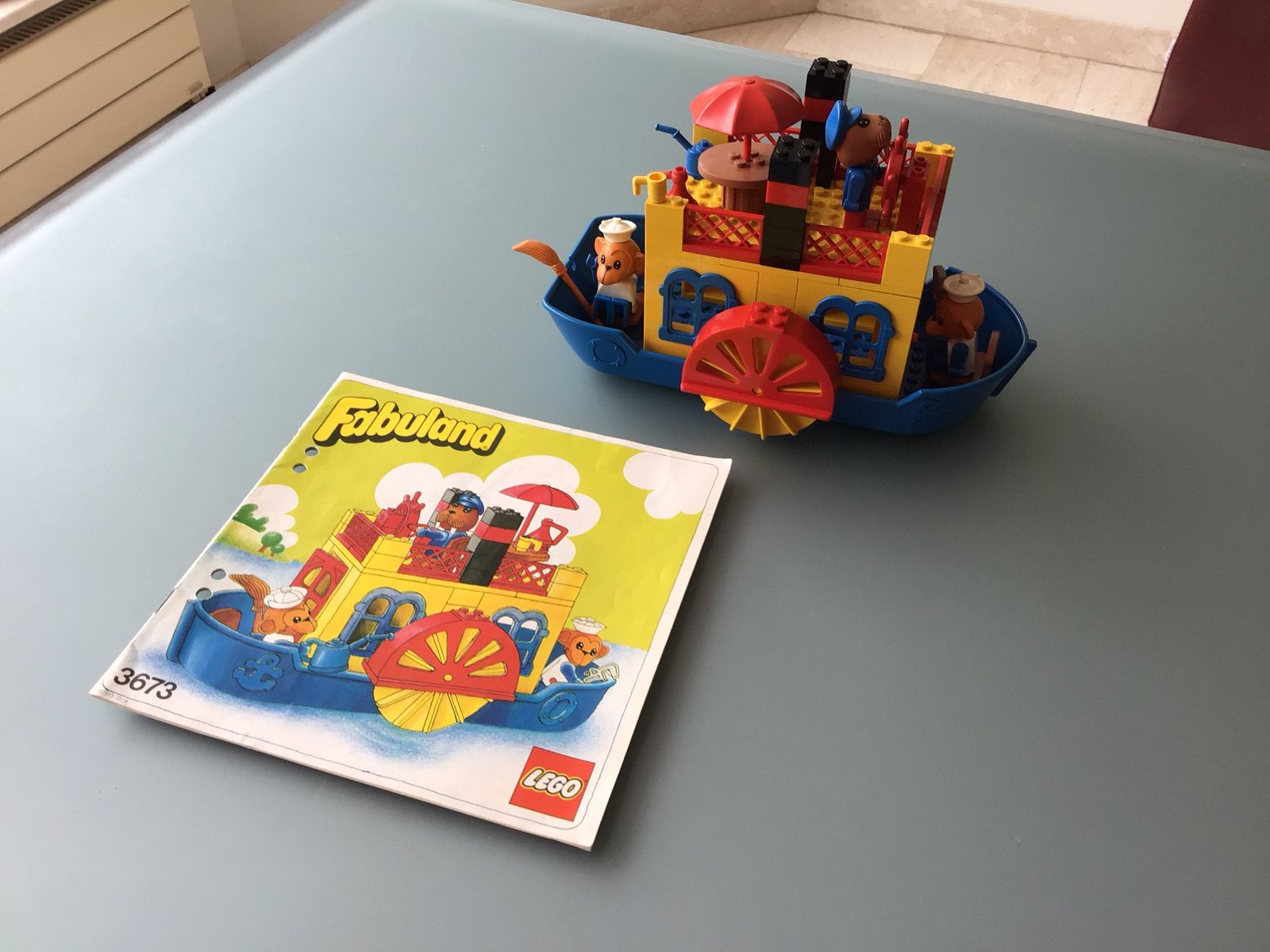 Lego fabuland de grote boot set nr 3673 compleet, Ophalen of Verzenden, Zo goed als nieuw