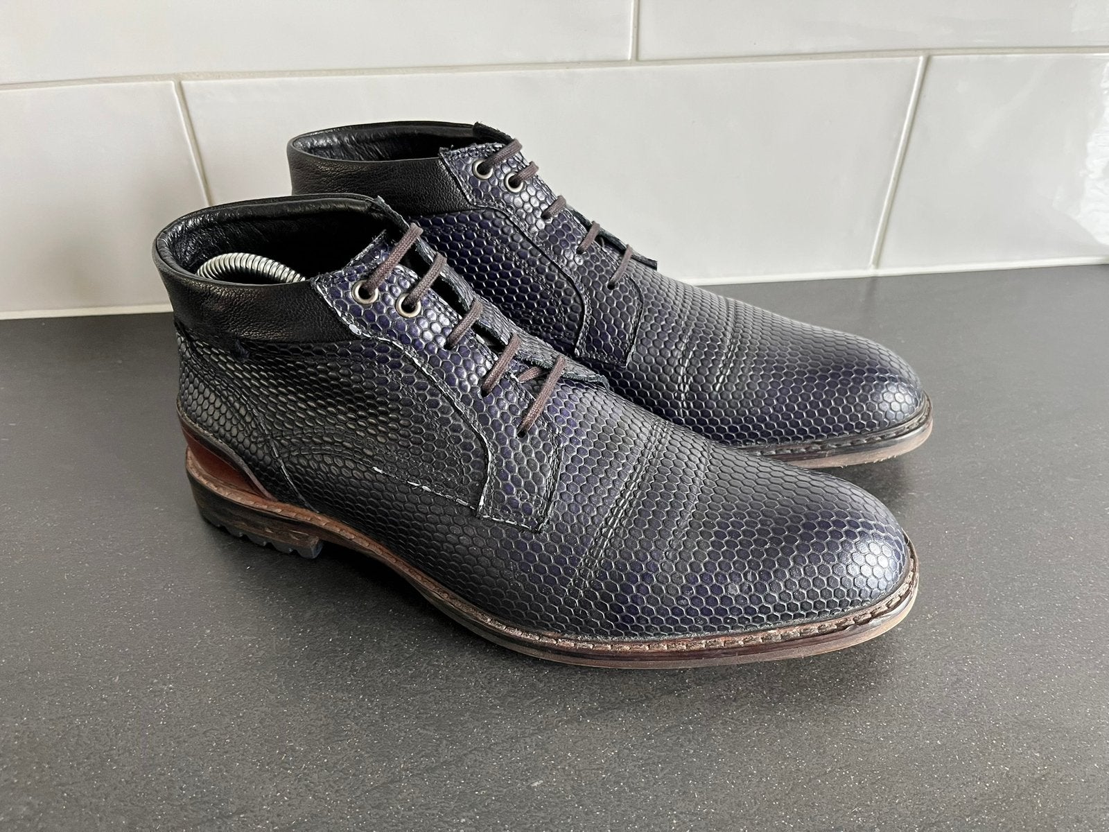Floris van Bommel herenschoenen maat 8.5 / 42.5 H, Floris van Bommel, Blauw, Floris van Bommel, Ophalen of Verzenden