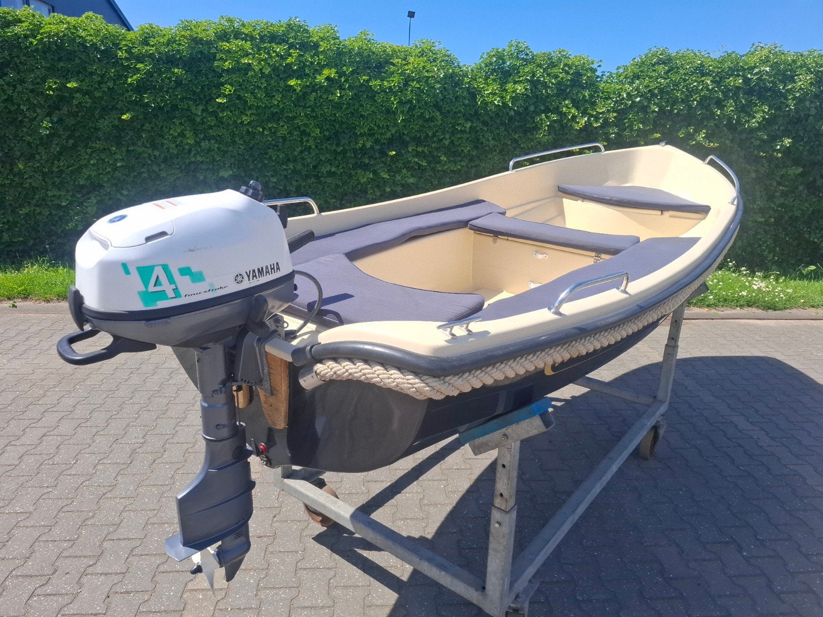 Wiedesloep 430 's sloep toerboot Yamaha 4pk buitenboordmotor, Gebruikt, Wiedesloep, Kabelaring, Wiedesloep