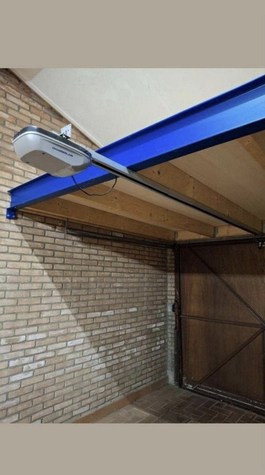 Elecktrische garage deur chamberlain systeem, Garagedeur, Ophalen of Verzenden, Zo goed als nieuw, Schuifdeur