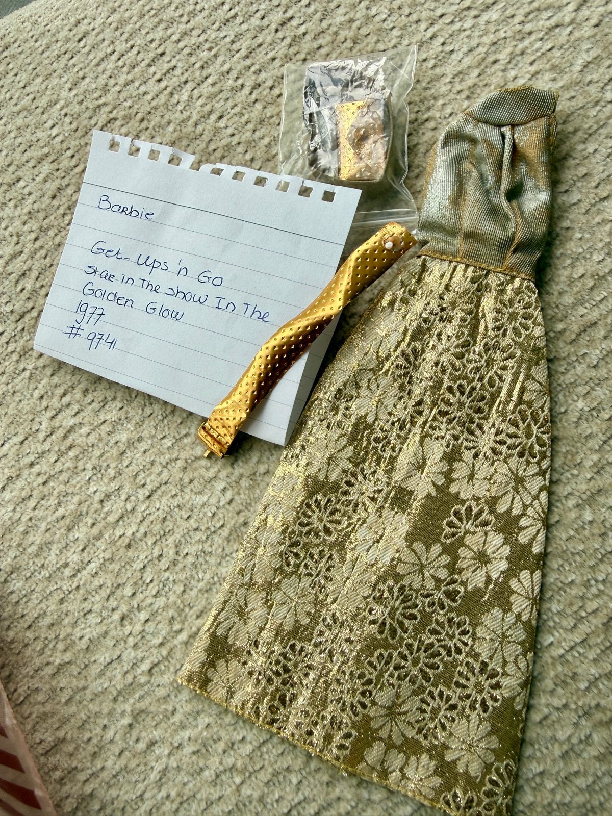 Vintage  barbie kleding Get s ups n Go #9741, Ophalen of Verzenden, Gebruikt, Kleertjes