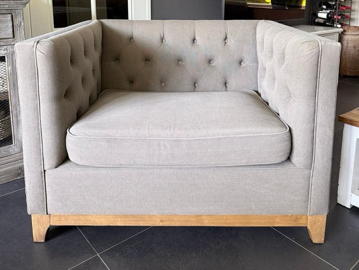 Fauteuil Riviera Maison loveseat, Huis en Inrichting, Ophalen, Gebruikt, 75 tot 100 cm, Landelijk