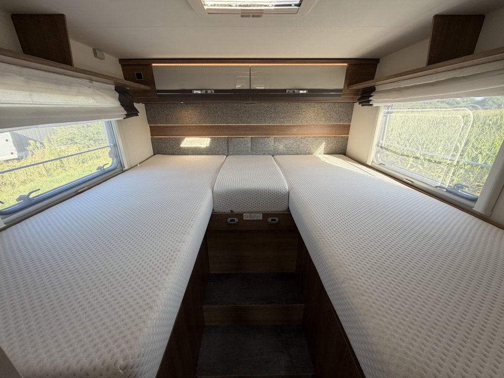 Dethleffs Trend 7057 EBL, 2xAirco, Face-to-Face, Zonnepaneel, Automaat, Ringverwarming, Fiat, Bedrijf
