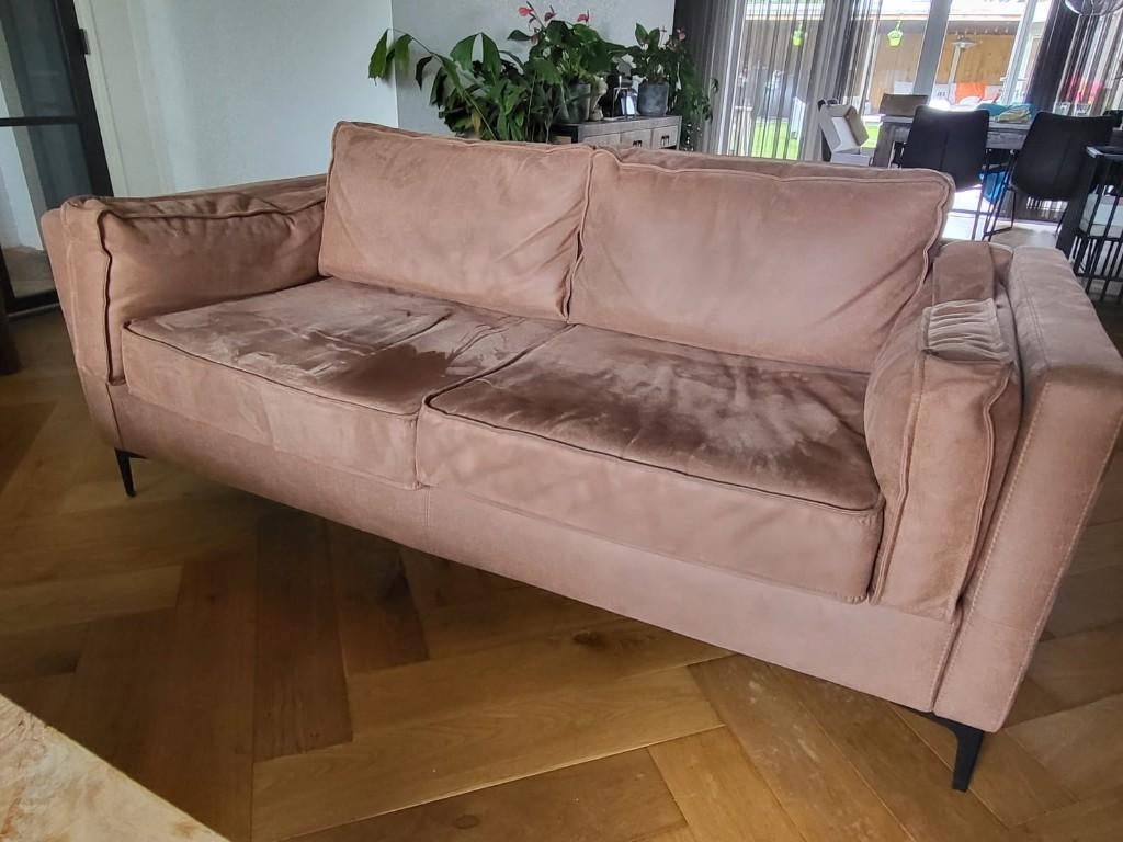 Bankstel 2.5 en 3 sits, Ophalen, Gebruikt, Vierpersoons of meer, Rechte bank